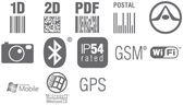 Iconos de Caracter&iacute;sticas de la Terminal Honeywell Dolphin 7600