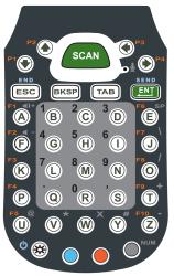 Teclado de 38 teclas para terminal port&aacute;til DOLPHIN 7600