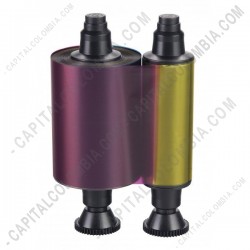 Ampliar foto de CINTA/RIBBON EVOLIS DE 5 PANELES PARA IMPRESORA DE CARNETS