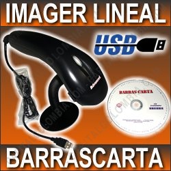 Ampliar foto de COMBO LECTOR DE CODIGOS DE BARRAS ADVANCED KC1200 USB + SOFTWARE BARRASCARTA