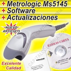 Ampliar foto de COMBO LECTOR DE CODIGOS DE BARRAS Ms5145 USB + Software COMPLETO