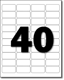 Papel Hoja Carta Rótulo Autoadhesivo x 40 Etiquetas