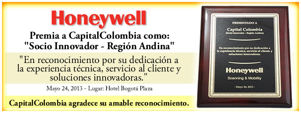 Honeywell premia a CapitalColombia como Socio Innovador