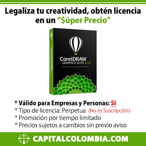 Legaliza tu creatividad con Licencia de CorelDraw Graphic Suite 2018