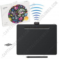 Tabla Digitalizadora Intuos Comfort Plus Medium Pen Bluetooth Black - Lapiz 4K - inalámbrica - CTL6100WLK0