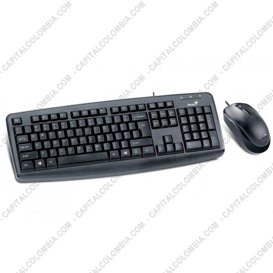 Accesorios de Tecnolog&iacute;a, Marca: Genius - Combo de Teclado y Mouse Alambricos (con cable, conexi&oacute;n USB) (KM-130)