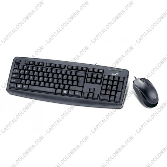 Accesorios de Tecnolog&iacute;a, Marca: Genius - Combo de Teclado y Mouse Alambricos (con cable, conexi&oacute;n USB) (KM-130)