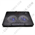 Base Refrigerante Jaltech para Portátil con 5 Niveles y 2 puertos USB
