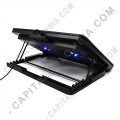 Base Refrigerante Jaltech para Portátil con 5 Niveles y 2 puertos USB