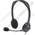 Diadema con audífonos y micrófono alámbrica 3.5mm Logitech H111