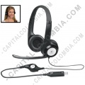 Diadema con audífonos y micrófono alámbrica USB Logitech H390