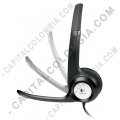 Diadema con audífonos y micrófono alámbrica USB Logitech H390