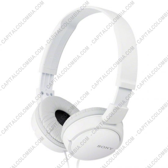 Accesorios de Tecnolog&iacute;a, Marca: Sony - Aud&iacute;fono Sony Blanco Diadema Supra Aurales Tipo Cerrado, Diafragma 30mm, Cable de 1.2m (doble Cara) (Ref. MDR-ZX110/W)