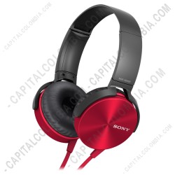 Ampliar foto de Audífonos Sony Extra Bass color rojo, Estructura plegable giratoria (Ref. MDRXB450APR) 