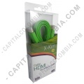 Ampliar foto de Cable HDMI plano color Verde de 1.5 metros
