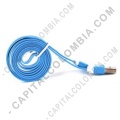 Ampliar foto de Cable USB MA a MicroUSB M color Azul