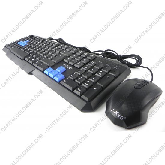 Accesorios de Tecnolog&iacute;a, Marca: X-Kim - Combo Mouse y Teclado USB Negro
