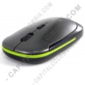 Accesorios de Tecnología, Marca: X-Kim - Mouse inalámbrico, slim, 3 opciones de DPI (velocidad) color platino-verde Mouse inalámbrico, slim, 3 opciones de DPI