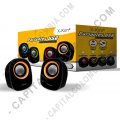 Ampliar foto de Parlante Usb Negro con Amarillo