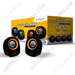 Ampliar foto de Parlante Usb Negro con Amarillo