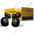 Ampliar foto de Parlante Usb Negro con Verde