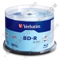Blu-Ray BD-R Verbatim x 50 unidades, velocidad 16x, capacidad 25GB