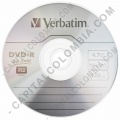 DVD+R Verbatim x 50 unidades, velocidad 16x, capacidad 4.7GB/120min