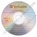 DVD-R Verbatim x 50 unidades, velocidad 16x, capacidad 4.7GB/120min