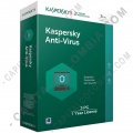 Kaspersky Antivirus para 3 PC, Licencia por 1 año
