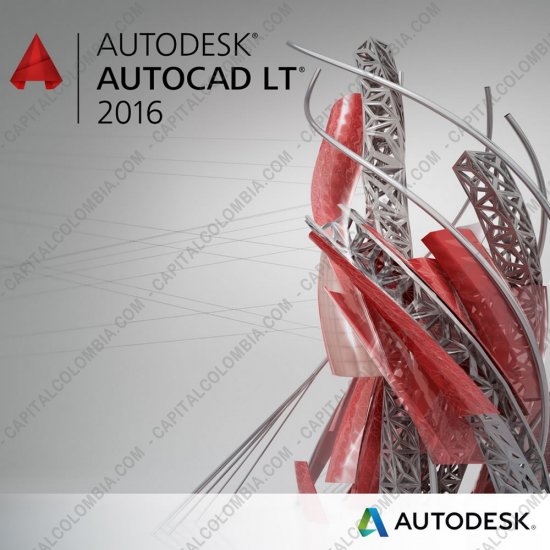 Autodesk, Marca: Autodesk - Autodesk AutoCAD LT 2016 Commercial New SLM ELD