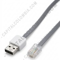 Cable RJ12 a USB-A para Balanza SAT CS30 - Marca CapitalColombia