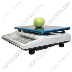 Ampliar foto de Balanza marca CAS con LCD Frontal y puerto serial (30Kg max) - AD1
