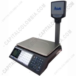 Ampliar foto de Balanza con Visor de Precios de tres líneas y LCD Frontal Aclas PSX1