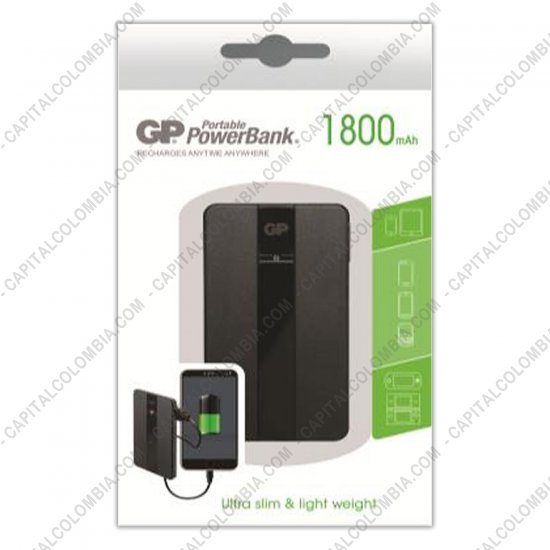 Bater&iacute;as y cargadores, Marca: GP - Cargador Port&aacute;til de Celular GP PowerBank 1800 mAh