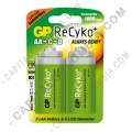 Ampliar foto de Convertidor GP de pilas AA a pilas tipo C y pilas tipo D (2050 mAh) - Paquete de dos (2) unidades