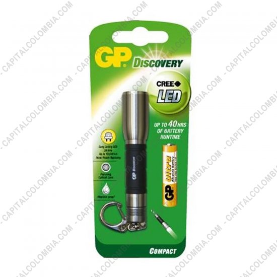 Bater&iacute;as y cargadores, Marca: GP - Llavero Linterna LED marca GP (incluye una pila AAA)