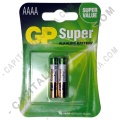 Pila AAAA Super Alkaline Battery - Paquete de dos (2) baterías (Ref. 4A) -  Marca GP - Capital Colombia