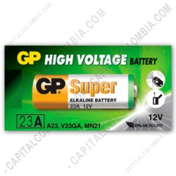 Ampliar foto de Pila Alcalina de 12V Referencia 23A - (Unidad)