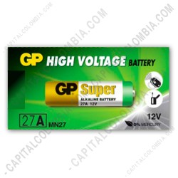 Ampliar foto de Pila Alcalina de 12V Referencia 27A - (Unidad)