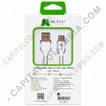 Cable USB-A a USB Tipo C de 1.5Mts Jaltech JAL-096A Carga R&aacute;pida QC Blanco - Marca Jaltech