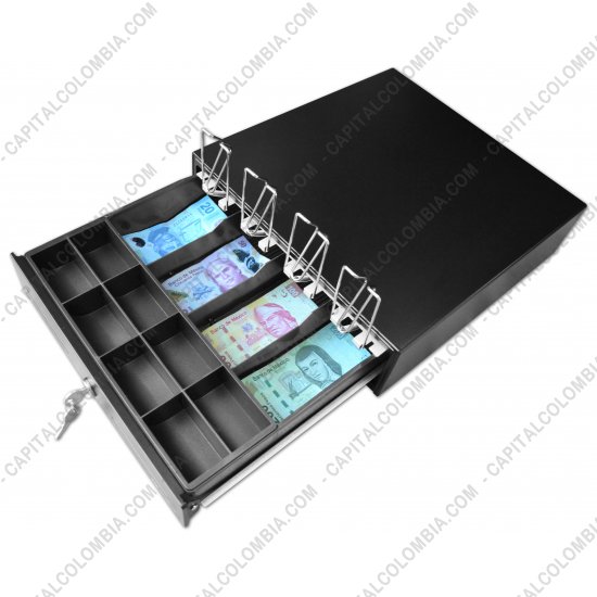 Cajones Monederos para punto de venta - POS, Probadores de Billetes, Contadoras de Dinero..., Marca: 3nStar - Caj&oacute;n monedero met&aacute;lico de alta duraci&oacute;n tama&ntilde;o mediano - 3nStar (RJ11) - Ref. CD250