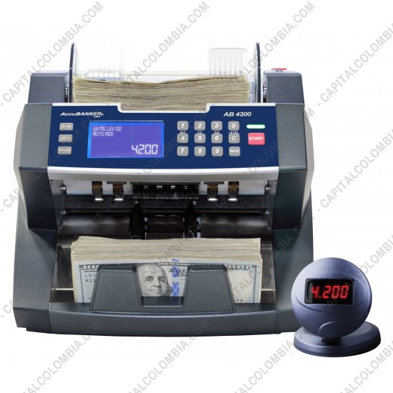 Cajones Monederos para punto de venta - POS, Probadores de Billetes, Contadoras de Dinero..., Marca: Accubanker - Contador de Billetes Accubanker AB4200UV con Sensor Ultravioleta