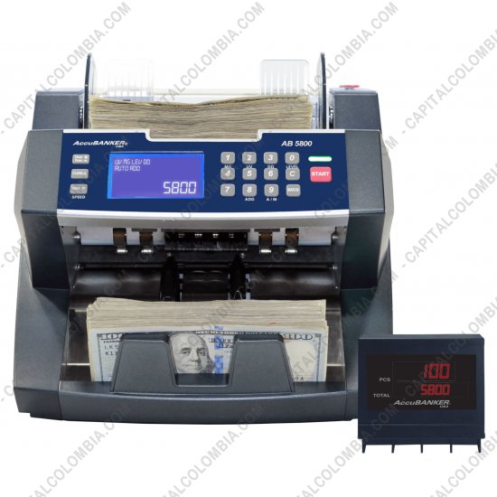 Cajones Monederos para punto de venta - POS, Probadores de Billetes, Contadoras de Dinero..., Marca: Accubanker - Contadora de Billetes con selecci&oacute;n de denominaci&oacute;n Accubanker AB5800