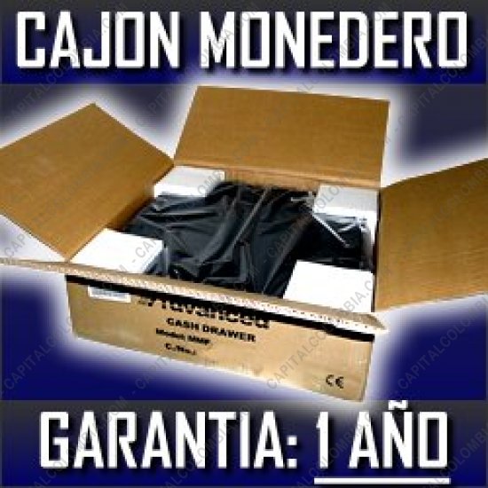 Cajon de Dinero mediano 3nStar CD250 llave y conexion a impresoras –