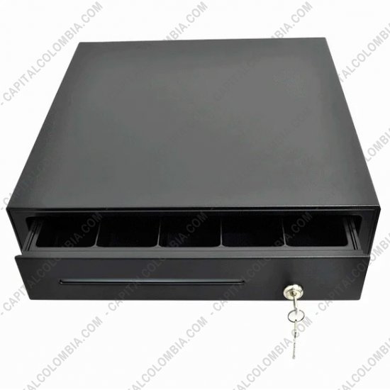 Cajones Monederos para punto de venta - POS, Probadores de Billetes, Contadoras de Dinero..., Marca: Jaltech - Caj&oacute;n monedero met&aacute;lico de alta duraci&oacute;n Jaltech (RJ11) - Ref. JAL-410