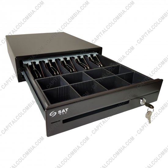 Cajones Monederos para punto de venta - POS, Probadores de Billetes, Contadoras de Dinero..., Marca: Sat - Caj&oacute;n monedero de 5 compartimientos para billetes, 8 para monedas - SAT-119x