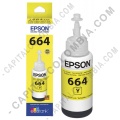 Botella de tinta Epson 664 color Amarillo (Yellow) referencia T664420