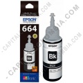 Botella de tinta Epson 664 color Negro (Black) referencia T664120
