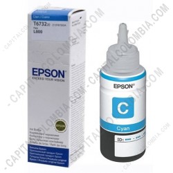 Ampliar foto de Botella Epson Tinta Cyan para Impresora L800 (Ref. T673220)