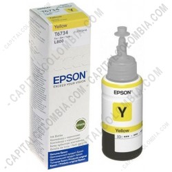 Ampliar foto de Botella Epson Tinta Amarilla para impresora L800  (Ref. T673420)